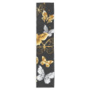 Search for white and gold table runners Black