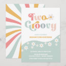 Search for two groovy birthday invitations Hippie