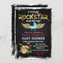 Search for rock and roll baby shower invitations Rockstar