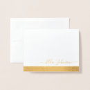 Search for gold foil note cards Classic