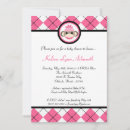 Search for pink and black baby shower invitations Girly