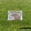 Search for help wanted signs Advertising