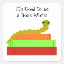 Search for bookworm stickers Love to read