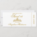 Search for white and gold sweet 16 invitations Elegant