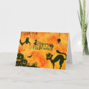 Search for cat halloween cards Orange and black