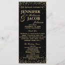 Search for black gold wedding programs Glitter