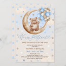 Search for over the moon baby boy shower invitations We can bearly wait