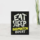 Search for badminton birthday cards Sporty