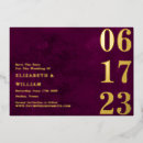 Search for burgundy and gold invitations Simple