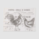 Search for vintage rooster tissue paper French