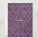 Search for royal purple wedding invitations Vintage