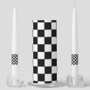 Search for black and white checkered candles Squares