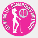 Search for lady golf stickers Pink