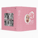 Search for first birthday photo album binders Baby girl