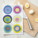 Search for colorful kitchen towels 1950s