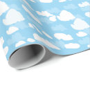 Search for sky blue wrapping paper clouds