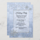 Search for blue and silver christmas invitations Snowflakes