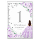 Search for purple table cards Mis quince anos