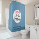 Search for business logo shower curtains Your logo here
