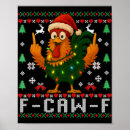 Search for funny christmas posters Rooster