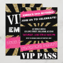 Search for vip pass invitations Gold glitter