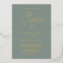 Search for monogram wedding invitations Sage green