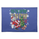 Search for funny christmas placemats Typography