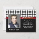Search for red black white graduation invitations High school