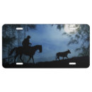 Search for cowboy license plates Western