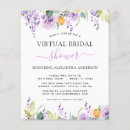 Search for virtual bridal shower invitations Greenery