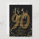 Search for masculine birthday invitations Gold
