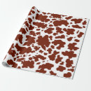 Search for cow print wrapping paper Western