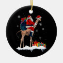 Search for giraffe ornaments Santa
