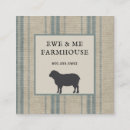 Search for sheep farm business cards Rustic