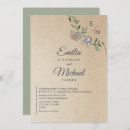 Search for recycled wedding invitations Botanical