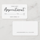 Search for hairdresser appointment cards Simple