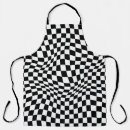 Search for checkered aprons Black and white