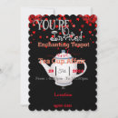 Search for valentine tea party invitations Red