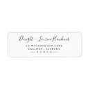 Search for return address labels Black and white