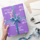 Search for baby girl first birthday wrapping paper Purple