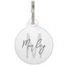 Search for modern pet tags Initial
