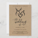 Search for deer wedding invitations Heart