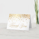 Search for confetti thank you cards Gold foil
