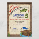 Search for gone fishing invitations Rustic