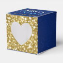 Search for royal blue favor boxes Blue and gold
