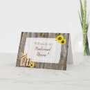 Search for western bridal party proposal cards Sunflowers