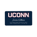 Search for college return address labels Connecticut huskies