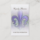 Search for fleur de lis business cards Purple