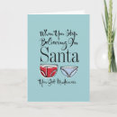 Search for funny underwear cards Santa