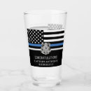 Search for police beer glasses Thin blue line flag